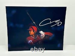 Ohtani Angels Shadow Signed Autographed Photo Authentic 8X10 COA