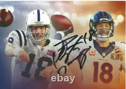 PEYTON MANNING INDIANAPOLIS COLTS QB SIGNED AUTHENTIC 5x7 PHOTO withCOA HOF