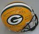 Packers Donald Driver Signed Full Size Authentic Helmet Auto With Career Stats Jsa