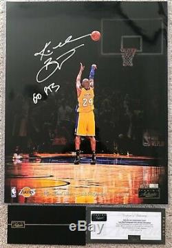 Panini Authentic Kobe Bryant autograph signed 16x20 Photo Final Shot 60 Pts /124