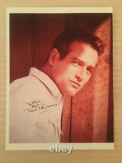 Paul Newman, vintage headshot photo with authentic hand-signed AUTOGRAPH & COA