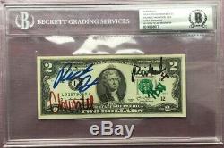Pawn Stars Cast Signed / Autograph $2 Bill Beckett Bas Authentic