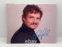 Pedro Pascal Blue Signed Autographed Photo Authentic 8X10 COA