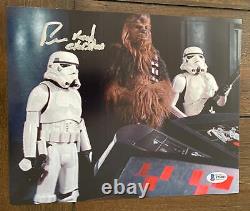 Peter Mayhew Chewbacca Signed 8x10 Autograph Star Wars BAS Beckett Authentic COA