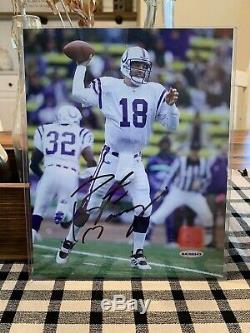 Peyton Manning Autographed 8x10 picture NFL Indianapolis Colts with Authenticity