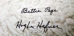 Playboy Bettie Page & Hugh Hefner Authentic Signed 26x35 Photo LE #90/750 BAS