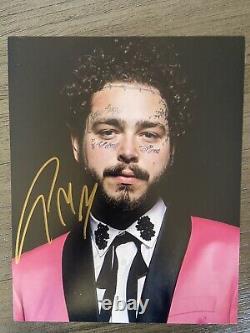 Post Malone Sunflower Hand Signed Photo Authentic Letter Of Authenticity COA