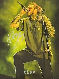 Post Malone autographed 8x10 photo, signed, authentic, COA