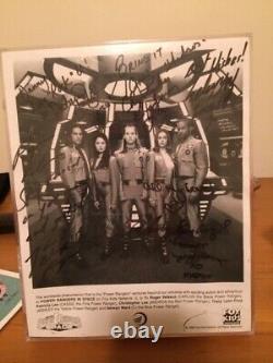 Power Rangers in Space Signed Cast Photo Authentic! 5 signatures