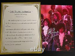Prince autographed 8x10 photo, signed, authentic, Purple Rain, COA