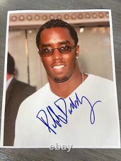 Puff Daddy Rapper Hip Hop Signed Photo Authentic Letter Of Authenticity EX