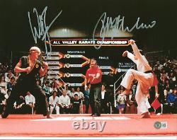 Ralph Macchio & William Zabka The Karate Kid Authentic Signed 11x14 Photo BAS