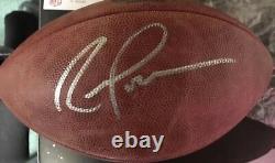 Randy Moss Autographed/Signed New England Patriots Authentic Wilson NFL Football