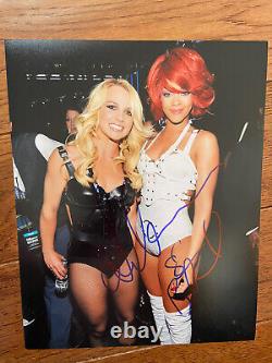 Rihanna And Britney Spears Signed Photo Authentic Letter Of Authenticity COA