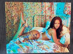 Rihanna Signed Lingerie 8x10 Photo Authentic Letter Of Authenticity COA