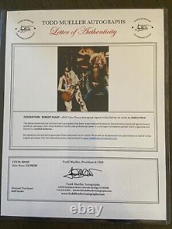 Robert Plant Led Zeppelin Signed Photo Authentic Letter Of Authenticity COA