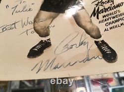 Rocky Marciano World's Heavyweight Boxing Champion Signed 5x7 Photo Jsa Authent