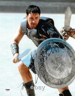Russell Crowe Signed Gladiator Authentic Autographed 11x14 Photo PSA/DNA#AB55735