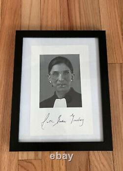 Ruth Bader Ginsburg Signed Photo! WITH JSA LETTER OF AUTHENTICITY Very Rare