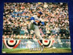 SANDY KOUFAX SIGNED 1965 WS 16x20 PHOTOGRAPH DODGERS PHOTO (MLB AUTHENTICATED)