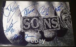 SONS OF ANARCHY Cast(x7)Authentic Hand-Signed 11x17 Photo(Charlie Hunnam)(PROOF)