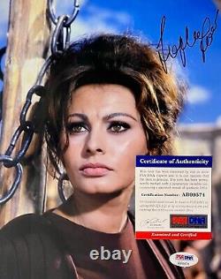 SOPHIA LOREN Autograph SIGNED 8x10 PHOTO FRAMED PSA/DNA CERTIFIED AUTHENTIC