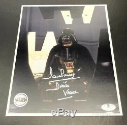 STAR WARS Darth Vader OPX 8x10 photo signed David Prowse Beckett 100% Authentic