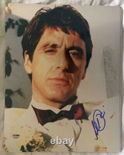 Scarface Al Pacino Signed 11x14 Metaliic Tux Photo Authentic Auto PSA DNA ITP
