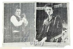 Sex Pistols 1978 Sid Vicious, Johnny Rotten US Tour Signed Photos 100% Authentic