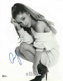 Sexy Ariana Grande Signed 11x14 Photo Authentic Autograph Beckett Bas Coa 3