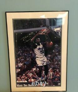 Shaquille O' Neal Signed and Professionally Framed Picture (Authenticated)