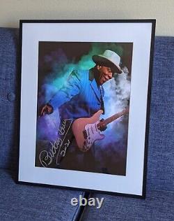 Signed Buddy Guy Autographed Photo Poster Framed Guaranteed Authentic 20.5 X 16