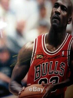 Signed Michael Jordan Auto Photo Autograph Gold Sharpie Genuine Authentic No Coa