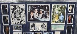 Star Wars HUGE Cast Signed Autographed Collage with Original Toys Harrison Ford