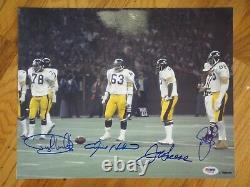 Steel Curtain Signed 11x14 Photograph Psa/dna Certified Authentic Autographed