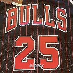 Steve Kerr Signed Mitchell Ness Authentic Bulls Jersey Autographed Auto JSA COA