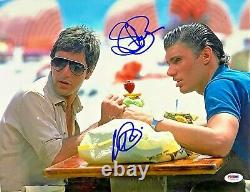 Steven Bauer and Al Pacino Authentic Signed Scarface 11x14 Photo PSA DNA ITP COA