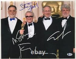 Steven Spielberg George Lucas Martin Scorsese Francis Ford Coppola Signed BAS