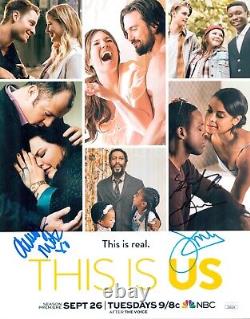 THIS IS US Cast x4 Signed 11x14 Photo Authentic In Person Autograph JSA COA Cert