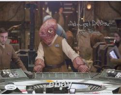 TIM ROSE Signed 8x10 STAR WARS ADMIRAL ACKBAR Photo Authentic Autograph JSA COA