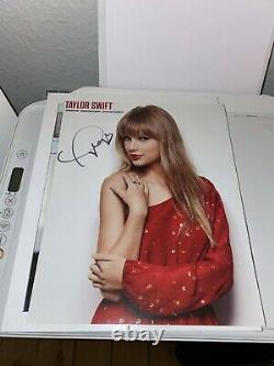 Taylor Swift Hand Signed Authentic RED 8x10 Promo Autograph