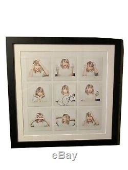 Taylor Swift Signed AUTHENTIC AUTOGRAPH Framed 1989 Lithograph Photos, Read Desc