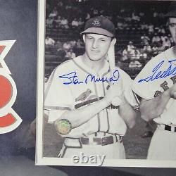 Ted Williams Stan Musial Autographed Framed Picture Authenticated