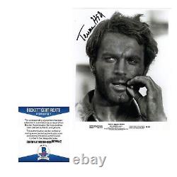 Terence Hill Autograph Signed Photo Authentic BAS Beckett COA God Forgives