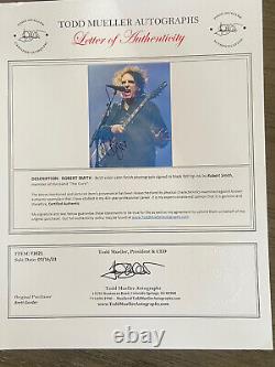 The Cure Robert Smith Signed Photo Authentic Letter Of Authenticity COA EX