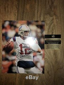 Tom Brady Autograph Photo with COA Signed 8x10 Throwback Authentic