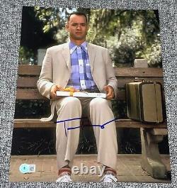 Tom Hanks Signed Autograph 11x14 Photo Authentic Forrest Gump Beckett BAS NY A