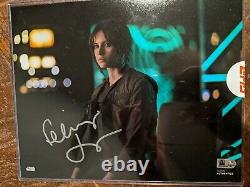 Topps Star Wars Authentics Felicity Jones Autograph 8x10 Jyn Erso Signed Photo