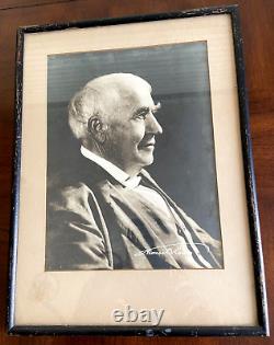 VTG Thomas A. Edison Authentic Photograph-Signed-Framed Photo(9X12)
