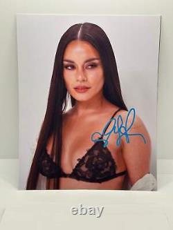 Vanessa Hudgens Black Bra Signed Autographed Photo Authentic 8X10 COA